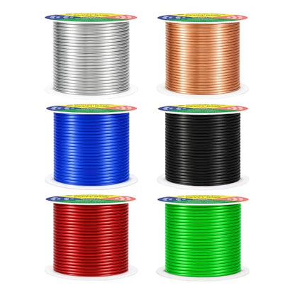 14 GA Black Red Green Assorted Anodized Aluminum Craft Wire (333 Foot)