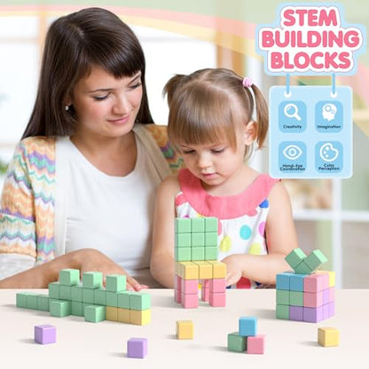 32pcs Magnetic Blocks Building Cubes for Kids (32 Count)
