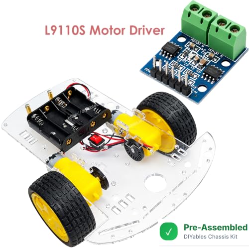 2WD Robot Car Chassis Kit with L9110S Dual Motor Driver