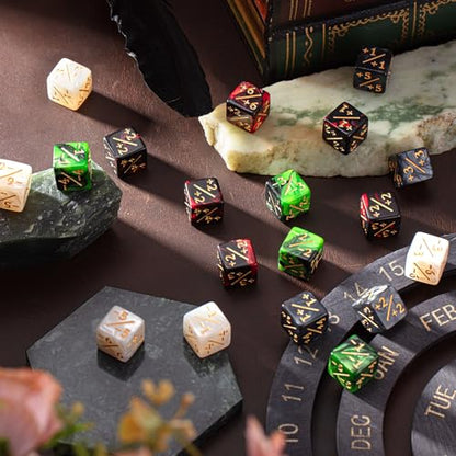 48 Pcs Pieces D6 Dice Counters with 2 Bag