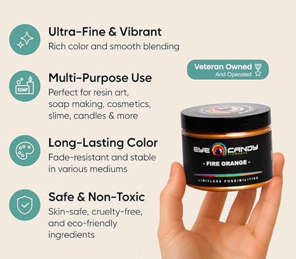 Pigments Premium Orange Mica Powder (50 Gram)