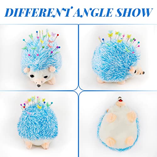 2 Hedgehog Sewing Pincushion with 200 Pieces Sewing Pins Set for Sewing DIY Projects (200 Count)