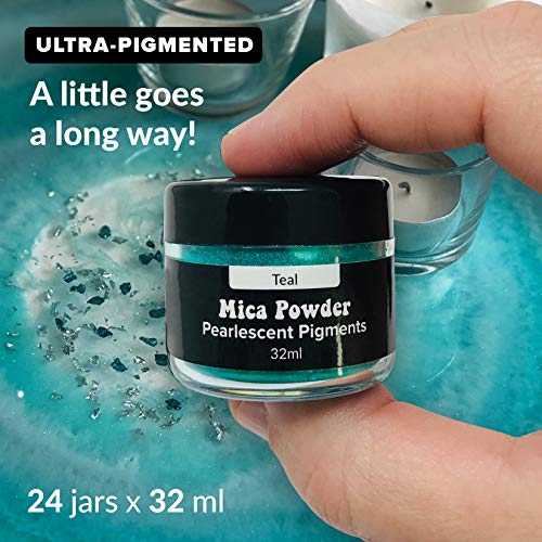 Mica Powder Pigment Powder for Epoxy Resin (25.9692 Fl Oz)