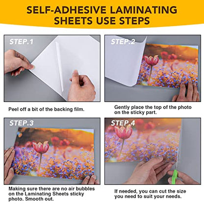 130 PCS Self Laminating Sheets (130 Count)