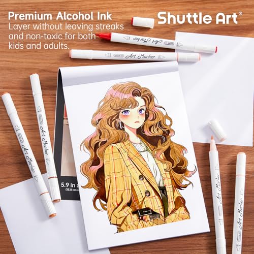 30 Colors Skin Tone&Hair Art Markers (30 Count)