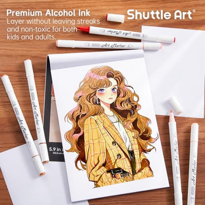 30 Colors Skin Tone&Hair Art Markers (30 Count)