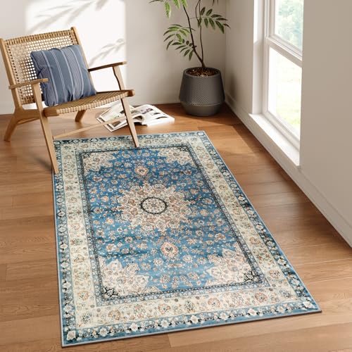 Felice Oriental Floral Medallion Area Rug (15 Sq Ft)