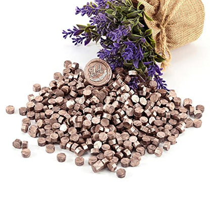 360 Pcs Champagne Gold Sealing Wax Beads for Wax Seal Stamp