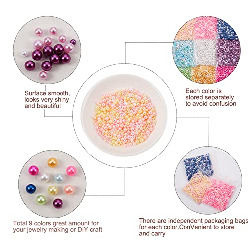 3300Pcs Resin Bubble Beads No Hole 2.5 (4500 Count)