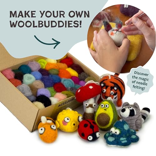 Needle Felting Kit 40 Colors Wool Roving for Adults & Beginner