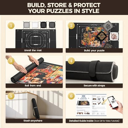 1500 Pieces 46" x 26 "Puzzle Mat Roll Up (1500 Count)