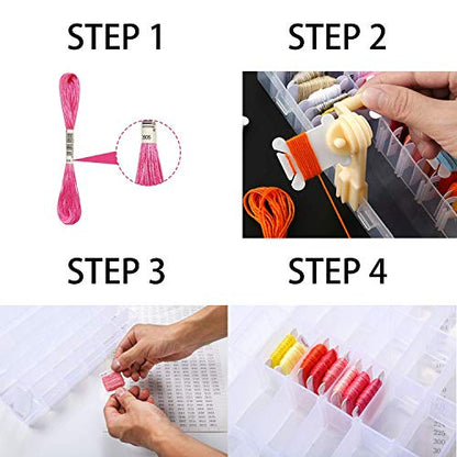 Embroidery Floss Organizer Box Tools
