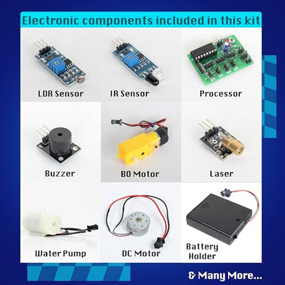 10in1 STEM Electronics Robotics Kit for Kids Ages 8