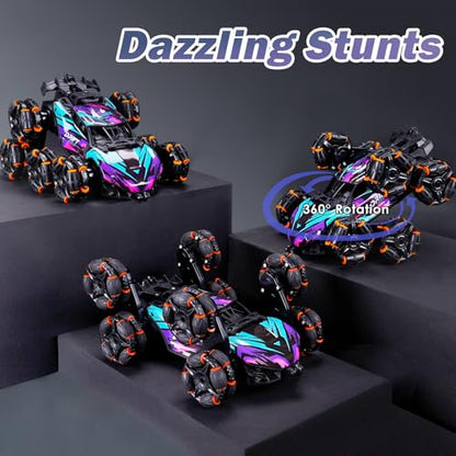 Cool 8 Wheels Hand Controlled RC Stunt Car Toys