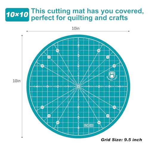10"x10" Round Rotating Cutting Mat