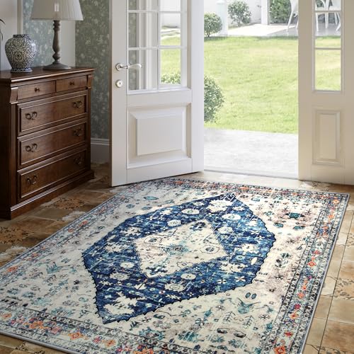 Felice Boho Tribal Square 4x4 Area Rug