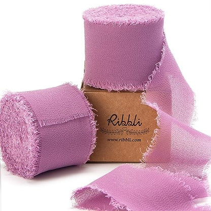 Rosy Mauve Chiffon Ribbon 1 (60 Foot)