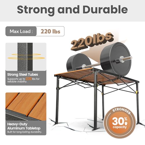 46.4" Large Camping Table for 2