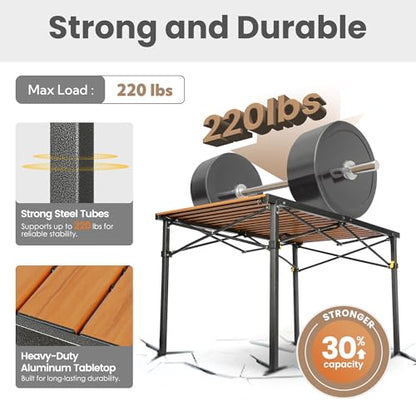 46.4" Large Camping Table for 2