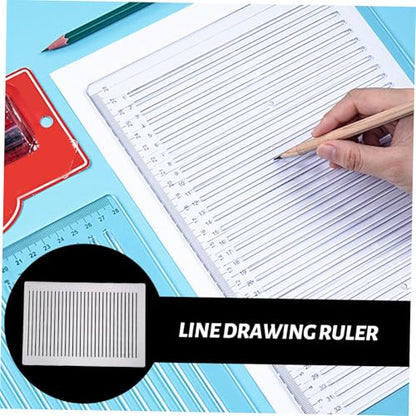 Lettering Stencils Straight Line Stencil Calligraphy Paper Address Stencil for Envelope Small Ruler for journaling Template Ruler Plastic