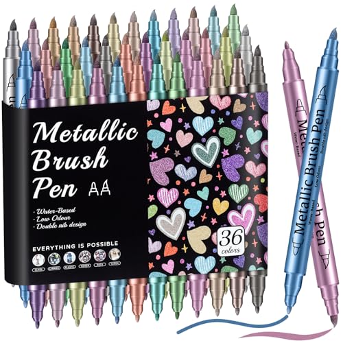 36 Metallic Acrylic Paint Markers
