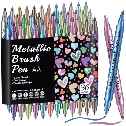 36 Metallic Acrylic Paint Markers