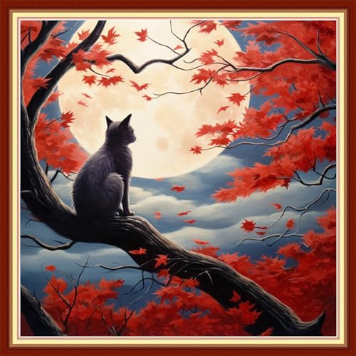 Cross Stitch Stamped Full Embroidery Kits DIY 11CT Cotton Thread Printed DIY Needlepoint Kits Craft Needlework Set Cross