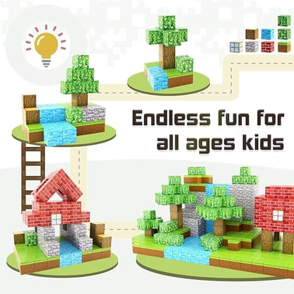 100PCS Magnetic Blocks Forest World