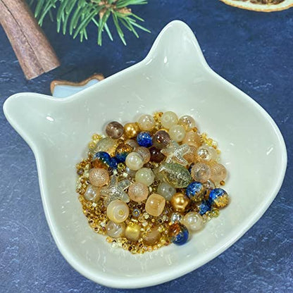 Assorted Glass Resin Beads Multi Size Colors Smooth Cracked Gravel Millet Spacer Beads for Bracelets Necklace Earring DIY Jewelry Making Craft