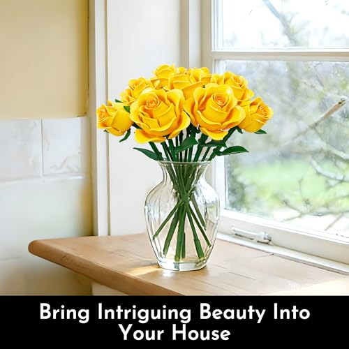 Rose Flower Bouquet Building Set for Adults