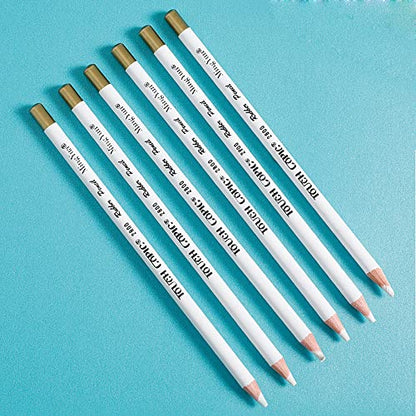 6PCS Artist Eraser Pencils Wooden Sketch Highlight Painting Erasing Pen Student Limner (6 Count)
