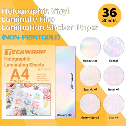 Holographic Sticker Paper Laminating Sheets