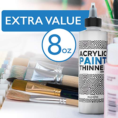 Acrylic Paint Thinner & Mixing Medium (8 Fl Oz)