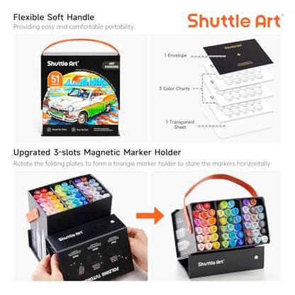 51 Colors Alcohol Markers (51 Count)