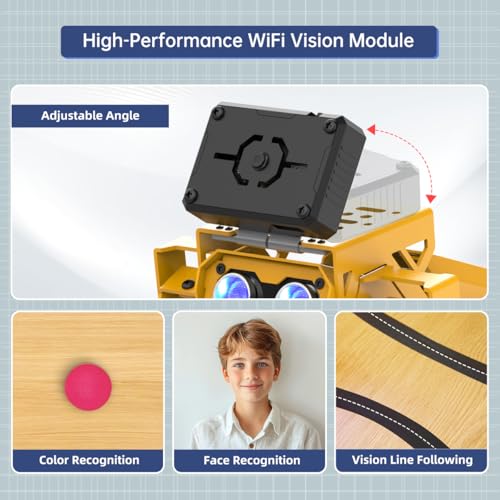 MechDog Robot Dog for Arduino Scratch Python Starter Smart Robot Kit with ESP32 AI Camera