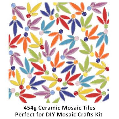 Petal Ceramic Mosaic Tiles for Crafts