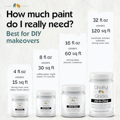 CottonTail 32 Fl Oz Chalk Paint for Furniture All in One