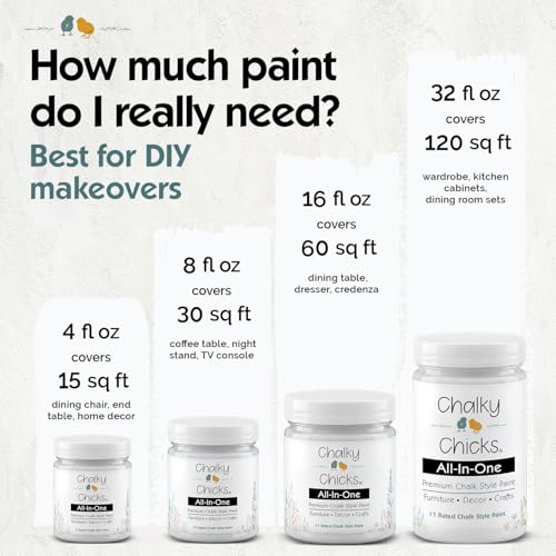 CottonTail 16 Fl Oz Chalk Paint for Furniture All in One