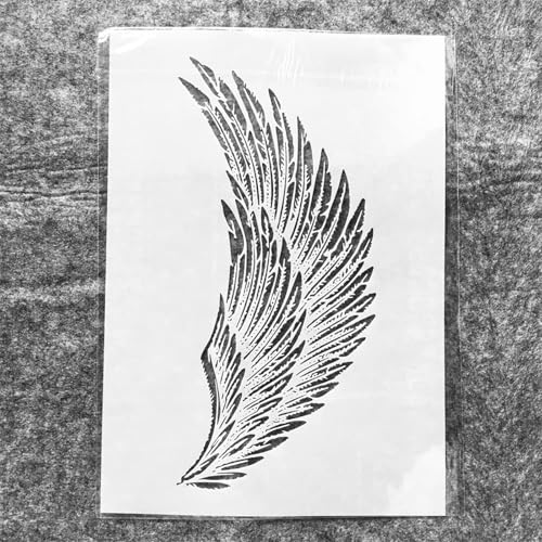 A4 Reusable Eagle Angel Wing Stencil for Painting