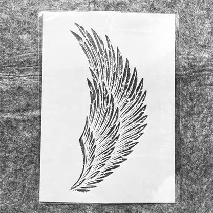 A4 Reusable Eagle Angel Wing Stencil for Painting