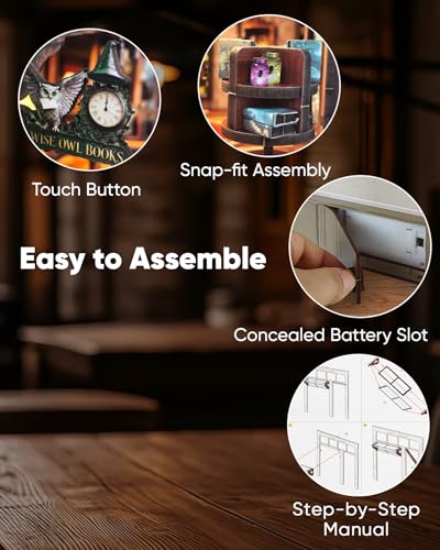 DIY Miniature House Kit Book Nook Kit for Adults to Build Mini Magic House