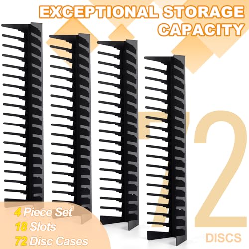 4 Pack Video Game Case Storage Wall Mount (144 Count)