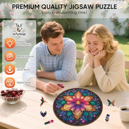 Mandala Wooden Puzzle (500 Count)