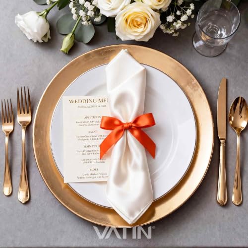 3 8 inches Double Faced Autumn Orange Polyester Satin Ribbon (150 Foot)
