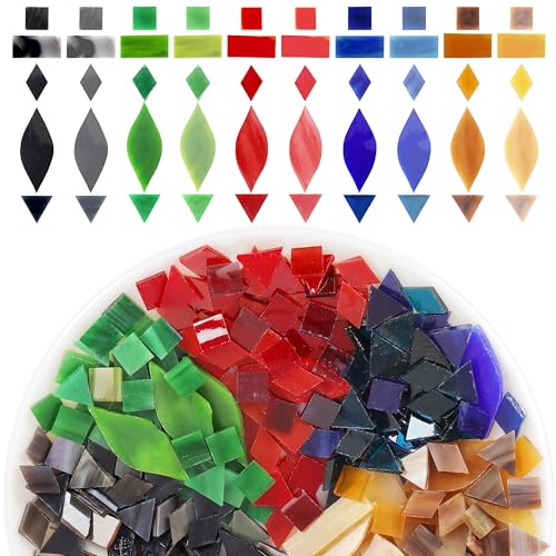 Mosaic Glass Pieces Tiles for Adults (320 Count)