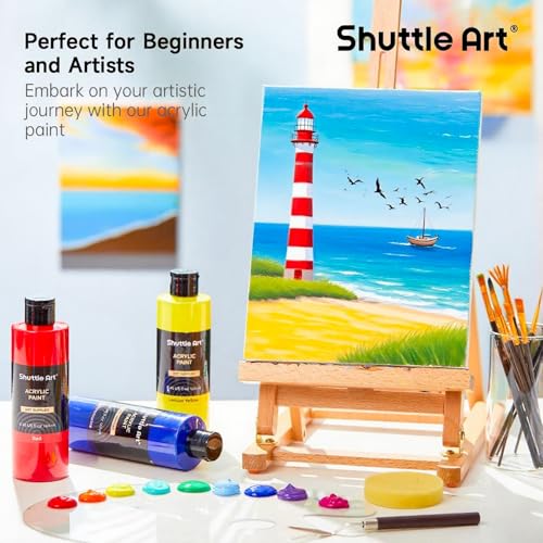 12 Colors Acrylic Paint (101.4 Fl Oz)