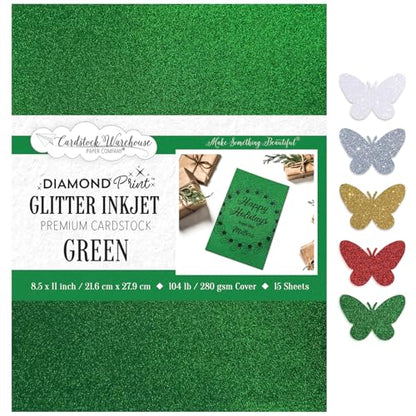 Cardstock Warehouse Diamond Print Inkjet Glitter