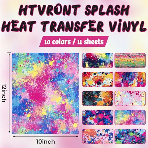 Splatter Heat Transfer Vinyl (10 Count)