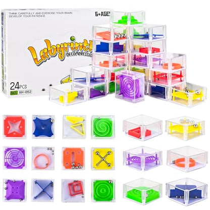 24 Pcs Balance IQ Maze Game Toy Set (24 Count)