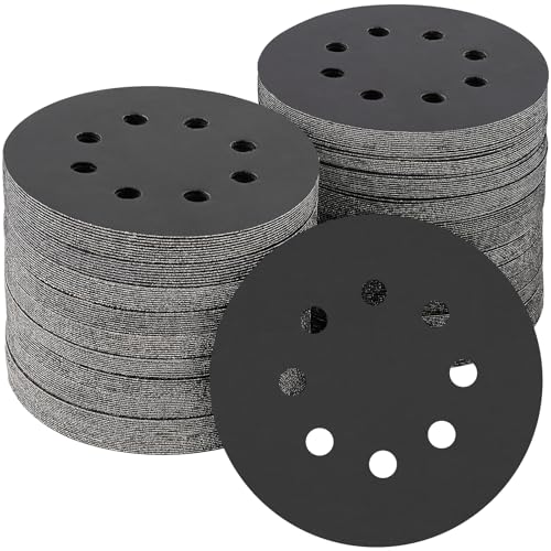 100PCS 5 Inch Sanding Discs 1500Grit Random Orbit Sander Sandpaper (100 Count)